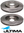 ULTIMA FRONT DISC BRAKE ROTOR SET TO SUIT NISSAN PATHFINDER R51 YD25DDTI 2.5L I4 SUITS 16" WHEELS
