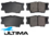 ULTIMA REAR BRAKE PAD SET TO SUIT TOYOTA 2AZ-FE 2AR-FE 3ZR-FE 2AD-FTV 2AD-FHV 2.0L 2.2L 2.4L 2.5L I4