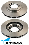 ULTIMA FRONT VENTED DISC BRAKE ROTOR SET TO SUIT MITSUBISHI CHALLENGER PA 6G72 3.0L V6 OD 276MM
