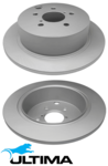 ULTIMA REAR SOLID DISC BRAKE ROTOR SET TO SUIT SUBARU IMPREZA GJ GP FB20A 2.0L F4 AWD ONLY OD 273MM