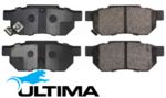 ULTIMA REAR BRAKE PAD SET TO SUIT HONDA PRELUDE BA A20A4 B20A4 2.0L I4