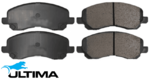 ULTIMA FRONT BRAKE PAD SET TO SUIT MITSUBISHI LANCER CJ CF 4B11 4B12 2.0L 2.4L I4 TILL 09/2016