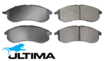 FRONT CERAMIC BRAKE PADS FOR MITSUBISHI TRITON K77 4M40 2.8 I4 TWIN PISTON CALIPER ON 6/2000 2D