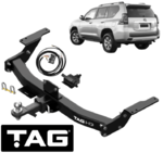 HD 3-PIECE DESIGN TOW BAR & WIRING KIT FOR TOYOTA PRADO KDJ155R GDJ150R 1KD-FTV 1GD-FTV 2.8L 3.0L I4
