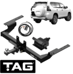 HD 1-PIECE DESIGN TOW BAR & WIRING KIT FOR TOYOTA PRADO TRJ150R KDJ150R 2TR-FE 1KD-FTV 2.7L 3.0L I4