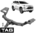 TAG HEAVY DUTY TOW BAR TO SUIT MITSUBISHI PAJERO SPORT QE 4N15 TURBO DIESEL 2.4L I4 TILL 11/2019