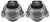 PAIR OF STANDARD FRONT ENGINE MOUNTS TO SUIT BMW 3 SERIES 323I N52B25 2.5L I6 EXCEPT 150KW
