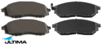 ULTIMA FRONT BRAKE PAD SET TO SUIT NISSAN DATSUN D22 KA24DE 2.4L I4 4WD ONLY