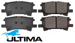 ULTIMA REAR BRAKE PAD SET TO SUIT TOYOTA KLUGER MCU28R 3MZ-FE 3.3L V6 FROM 01/2004
