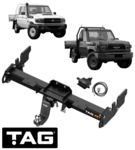 TAG EXTREME RECOVERY (XR) TOW BAR & WIRING KIT TO SUIT TOYOTA LANDCRUISER HDJ79R 1HD-FTE 4.2L I6
