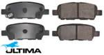 ULTIMA REAR BRAKE PAD SET TO SUIT NISSAN MR20DE QR20DE SR20VET M9R QR25DE YD22DDTI 2.0L 2.2L 2.5L I4
