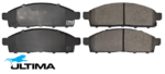 ULTIMA FRONT BRAKE PADS TO SUIT MITSUBISHI TRITON MQ 4N15 2.4L I4 CHASSIS KK1 SINGLE PISTON CALIPER
