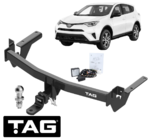 TAG HEAVY DUTY TOW BAR & DIGITAL WIRING KIT FOR TOYOTA RAV4 ASA44R ZSA42R 2AR-FE 3ZR-FE 2.0L 2.5L I4