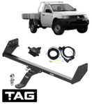 TAG STANDARD DUTY TOW BAR & WIRING KIT TO SUIT MITSUBISHI TRITON ML MN 4G64 4D56-HP 2.4L 2.5L I4