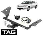 TAG STANDARD DUTY TOW BAR & WIRING KIT FOR TOYOTA COROLLA ZRE152R 2ZR-FE 1.8L I4 TO 09/13 SEDAN ONLY