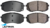 ULTIMA FRONT BRAKE PAD SET TO SUIT KIA SPORTAGE SL D4HA TURBO DIESEL 2.0L I4