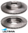 ULTIMA FRONT VENTED DISC BRAKE ROTOR SET TO SUIT HONDA CIVIC ES D15Y6 D15Y4 1.5L I4 OD 262MM