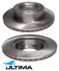 ULTIMA FRONT VENTED DISC BRAKE ROTORS TO SUIT TOYOTA 4Y 4YE 22R 3Y-J 3Y-E 3RZ-FE 2.0 2.2 2.4 2.7L I4