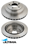 ULTIMA REAR VENTED DISC BRAKE ROTOR SET TO SUIT SUBARU LIBERTY BE BH EJ251 2.5L F4 OD 266MM