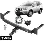 TAG HEAVY DUTY TOW BAR & WIRING KIT TO SUIT NISSAN X-TRAIL T31 QR25DE M9R M9RD M9R-760 2.0L 2.5L I4