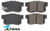 ULTIMA REAR BRAKE PAD SET TO SUIT HONDA ODYSSEY RA F23A 2.3L I4 FROM 12/1999