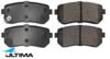 ULTIMA REAR BRAKE PAD SET TO SUIT HYUNDAI G4ED G4FA G4FC D4FB G4KJ G4KE 1.4L 1.6L 2.4L I4