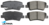 ULTIMA REAR BRAKE PAD SET TO SUIT KIA RIO UB D4FC TURBO DIESEL 1.4L I4