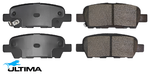 ULTIMA REAR BRAKE PAD SET TO SUIT NISSAN MURANO Z50 Z51 VQ35DE 3.5L V6 4WD ONLY