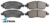 ULTIMA FRONT BRAKE PAD SET TO SUIT NISSAN MARCH K13 HR12DE 1.2L I3 FWD ONLY