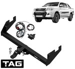 TAG HD 1-PIECE DESIGN TOW BAR & WIRING KIT FOR TOYOTA HILUX GGN120R GGN125R 1GR-FE 4.0L V6 STYLESIDE