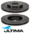 ULTIMA FRONT VENTED DISC BRAKE ROTOR SET TO SUIT MAZDA TRIBUTE CU 5Z L3 2.3L I4 OD 303MM