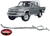 EXTREME DUTY TWIN EXHAUST SYSTEM FOR TOYOTA LANDCRUISER VDJ79R 1VD-FTV 4.5L V8 10/2012 ON TO 10/2016
