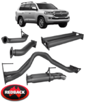 REDBACK EXTREME DUTY EXHAUST SYSTEM TO SUIT TOYOTA LANDCRUISER VDJ200R 1VD-FTV 4.5L V8 WITH PDF