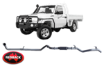 EXTREME DUTY EXHAUST SYSTEM FOR TOYOTA LANDCRUISER HDJ79R 1HD-FTE 4.2L I6 TO 01/2007 SINGLE CAB