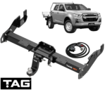 TAG EXTREME RECOVERY (XR) TOW BAR & WIRING KIT FOR ISUZU D-MAX TFS TFR RZ4E-TC 1.9L I4 TRAYBACK ONLY