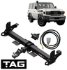 TAG EXTREME RECOVERY (XR) TOW BAR & WIRING KIT TO SUIT TOYOTA LANDCRUISER GDJL76R 1GD-FTV 2.8L I4