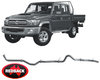 REDBACK EXTREME DUTY EXHAUST SYSTEM TO SUIT TOYOTA LANDCRUISER VDJ79R 1VD-FTV TURBO DIESEL 4.5L V8