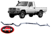 REDBACK EXTREME DUTY EXHAUST SYSTEM FOR TOYOTA LANDCRUISER VDJ79R 1VDFTV 4.5L V8 TO 10/16 SINGLE CAB