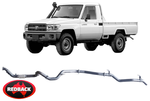 REDBACK EXTREME DUTY EXHAUST SYSTEM FOR TOYOTA LANDCRUISER VDJ79R 1VDFTV 4.5L V8 TO 10/16 SINGLE CAB