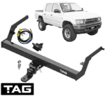 TAG HEAVY DUTY TOW BAR & WIRING KIT FOR TOYOTA HILUX LN147R LN167R LN172R LN192R 5L 5L-E 3.0L I4