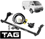 STD DUTY TOW BAR & WIRING KIT FOR TOYOTA HIACE LH125R LH162R LH172R LH174R LH184R 3L 5L 2.8L 3.0L I4