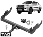 TAG HEAVY DUTY TOW BAR & WIRING KIT TO SUIT TOYOTA HILUX KUN15R KUN25R 2KD-FTV 2.5L I4 08/08 ON UTE