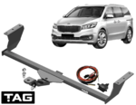 TAG STD DUTY TOW BAR & UNIVERSAL WIRING KIT TO SUIT KIA GRAND CARNIVAL VQ J3 D4HB D4HH 2.2L 2.9L I4