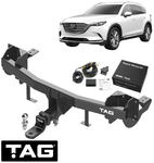 TAG HEAVY DUTY TOW BAR & DIGITAL WIRING KIT TO SUIT MAZDA CX-9 TB CA CAY1 CAY5 CAY6 3.7L V6