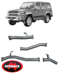 EXTREME DUTY EXHAUST SYSTEM W/O MUFFLER FOR TOYOTA LANDCRUISER VDJ76R VDJ78R 1VD-FTV 4.5L V8 WAGON