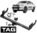 TAG STANDARD DUTY TOW BAR & WIRING KIT TO SUIT TOYOTA HILUX KUN16R KUN26R 1KD-FTV 3.0L I4