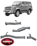 EXTREME DUTY EXHAUST SYSTEM W/O RESONATOR FOR TOYOTA LANDCRUISER VDJ76R VDJ78R 1VD-FTV 4.5L V8 WAGON