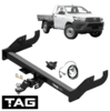 Go to product HD EXTENDED 3-PIECE DESIGN TOW BAR & WIRING KIT FOR TOYOTA HILUX GGN15R 1GR-FE 4.0L V6 TO 07/08 CAB