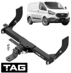 TAG HEAVY DUTY 3-PIECE DESIGN TOW BAR TO SUIT FORD TRANSIT CUSTOM VN BCFB BLFB CYF4 YMF6 2.0L 2.2 I4