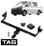 TAG HEAVY DUTY TOW BAR & WIRING KIT TO SUIT TOYOTA HIACE GRH300R GRH303R 7GR-FKS 3.5 V6 FROM 06/2019